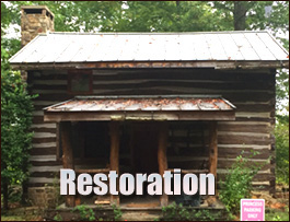 Historic Log Cabin Restoration  Sparta, North Carolina